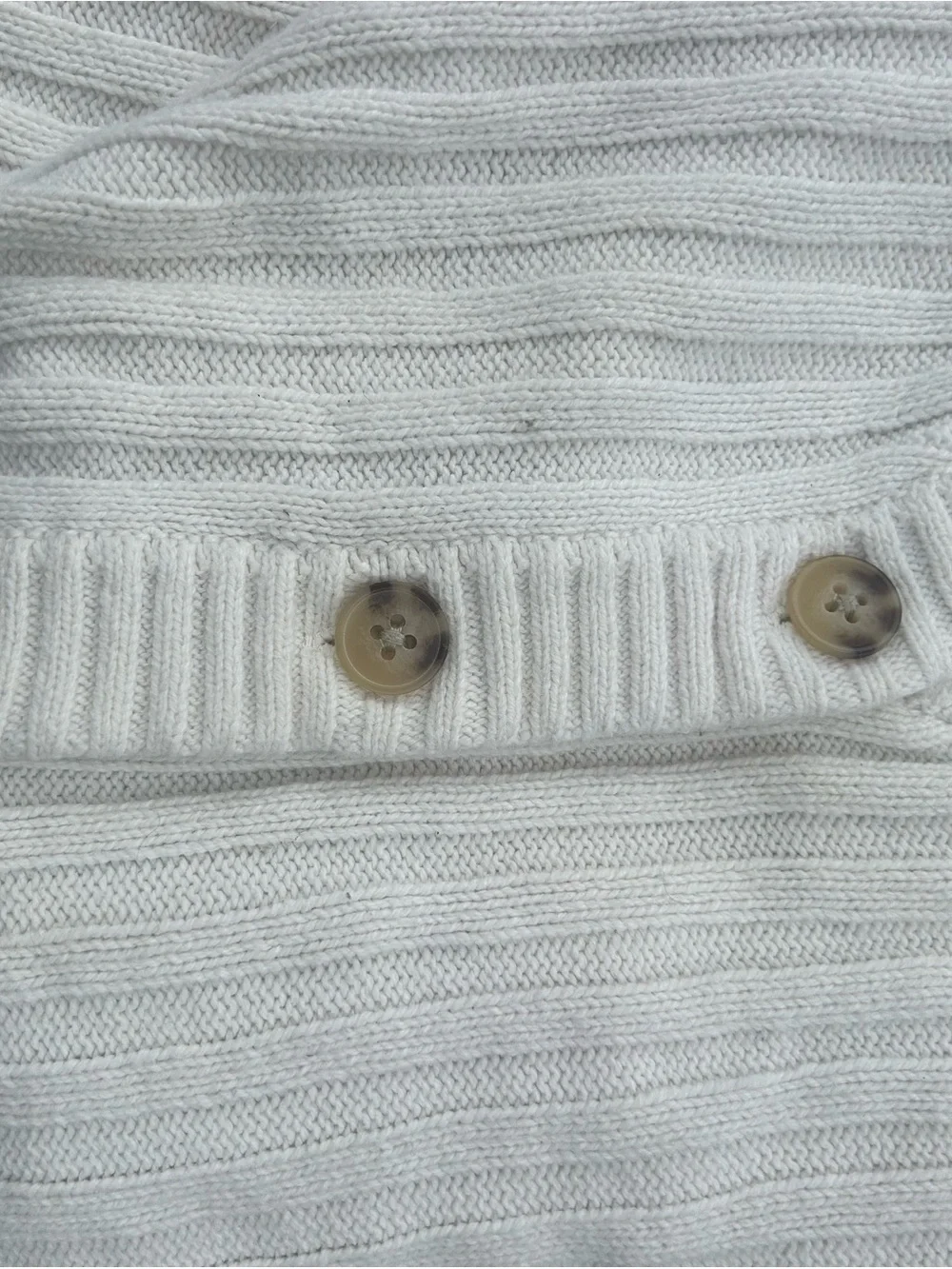 Girls White button up sweater